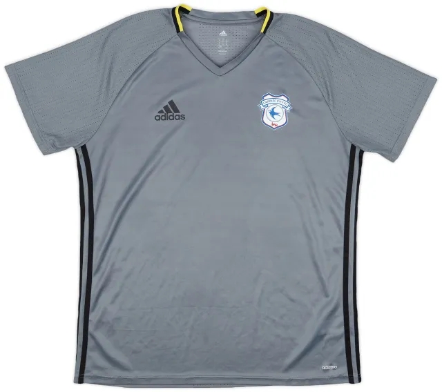 2015-16 Cardiff City adidas Training Shirt - 9/10 - (XL)