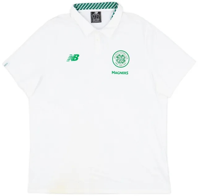2017-18 Celtic New Balance Presentation Polo Shirt - 9/10 - (XXL)