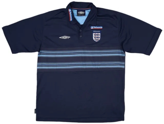 2000-01 England Umbro Polo Shirt - 8/10 - (L)