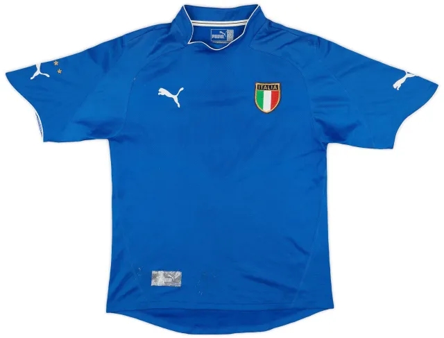 Puma 2003-04 Italy Home Shirt - 6/10 - (M)