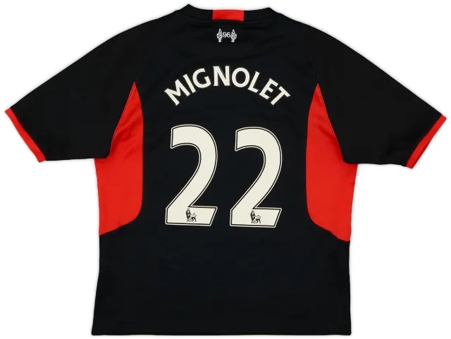 NewBalance 2015-16 Liverpool GK Shirt Mignolet #22 - 6/10 - (S.Boys)
