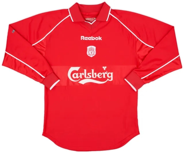 Reebok 2000-02 Liverpool Home L/S Shirt - 8/10 - (Y)