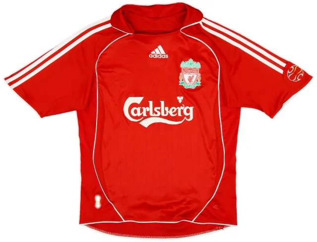 adidas 2008-10 Liverpool Home Shirt - 8/10 - (L.Boys)
