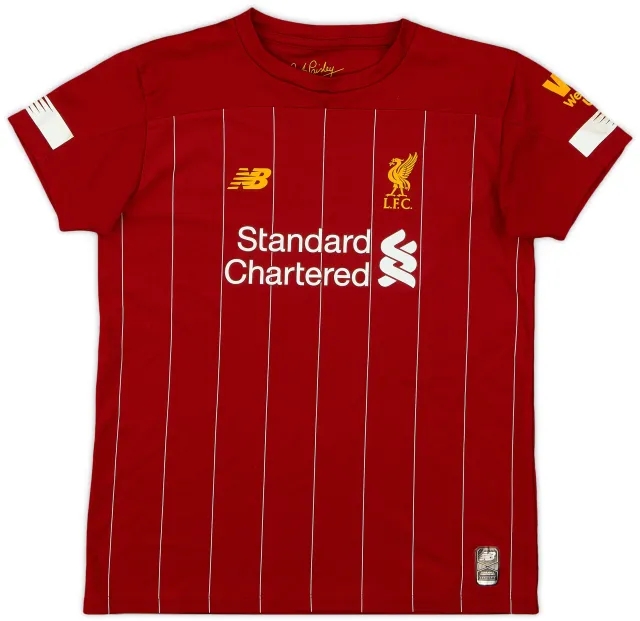 NewBalance 2019-20 Liverpool Home Shirt - 7/10 - (S.Boys)