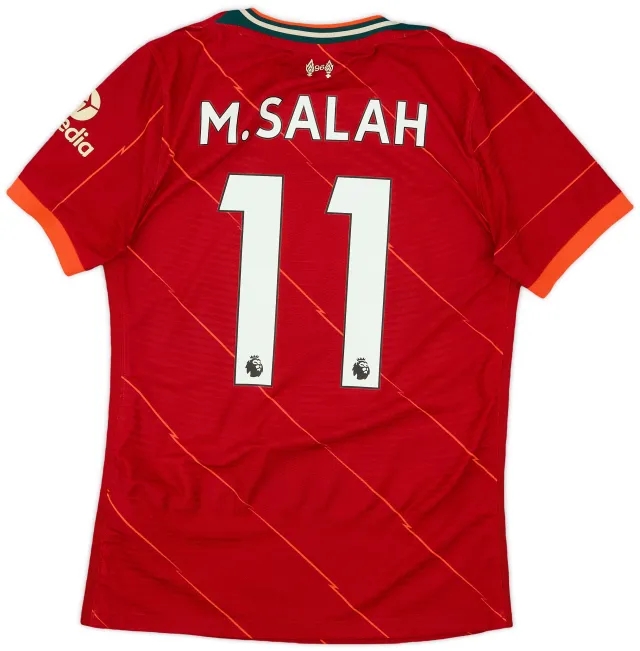 Nike 2021-22 Liverpool Authentic Home Shirt M.Salah #11 - 9/10 - (S)