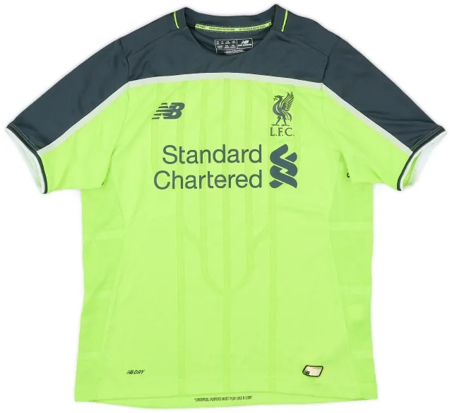 NewBalance 2016-17 Liverpool Third Shirt - 9/10 - (L.Boys)