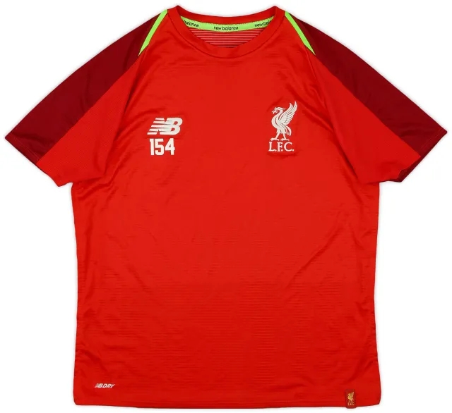 2018-19 Liverpool New Balance Player Issue Training Shirt #154 - 8/10 - (L.Boys)
