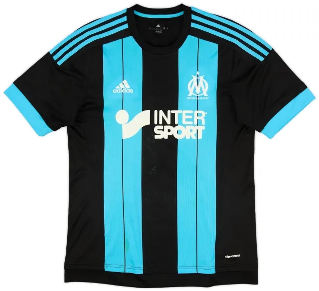 adidas 2015-16 Olympique Marseille Away Shirt Lass #10 - 4/10 - (M)