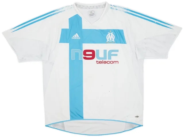 adidas 2004-05 Olympique Marseille Home Shirt - 5/10 - (XL)