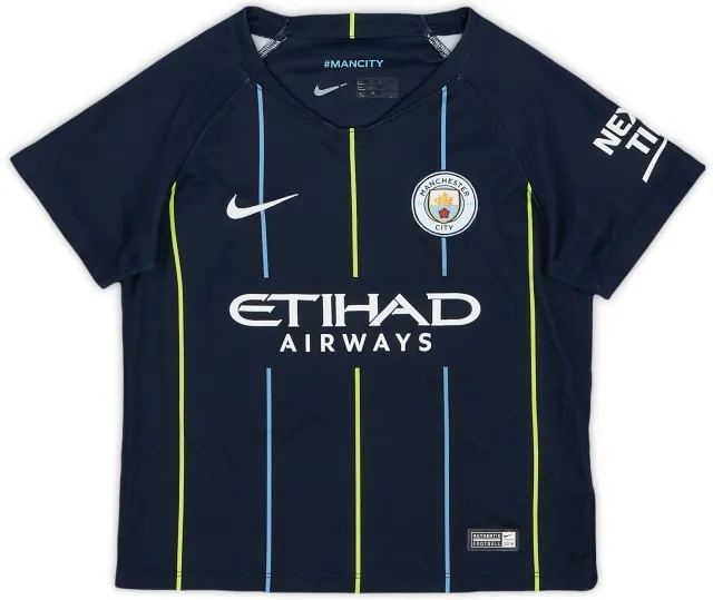 Nike 2018-19 Manchester City Away Shirt - 8/10 - (3-4 Years)