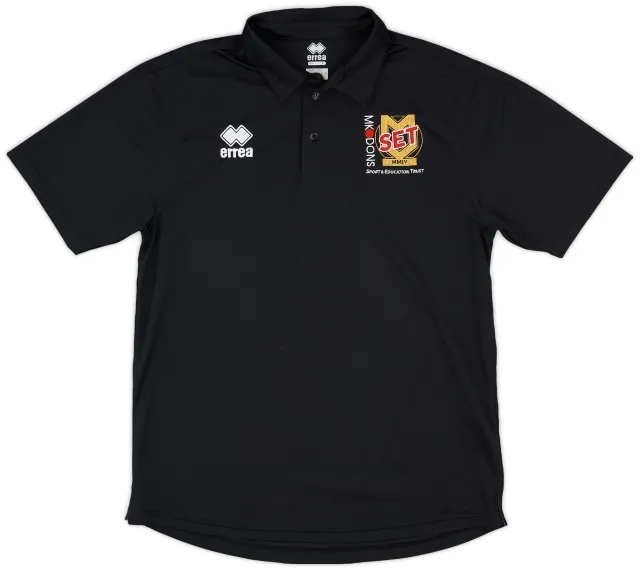 2020-21 MK Dons Errea 'Sport & Education Trust' Polo Shirt - 9/10 - (L)
