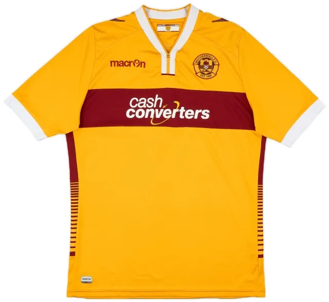 Macron 2014-15 Motherwell Home Shirt - 6/10 - (XXL)