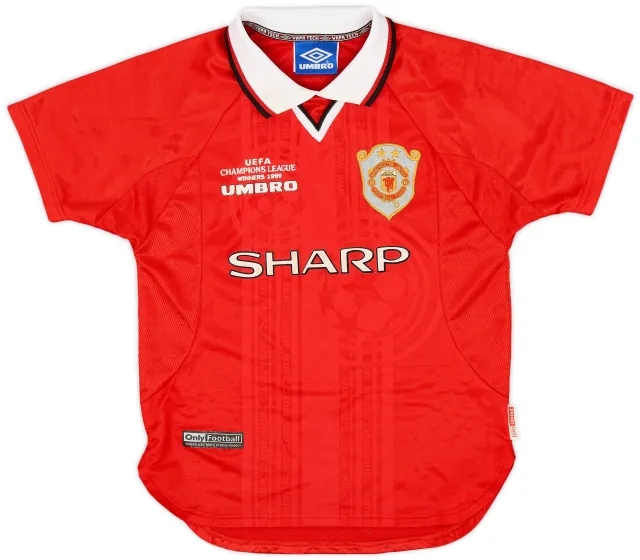 Umbro 1999-00 Manchester United 'CL Winners' Shirt - 7/10 - (M.Boys)
