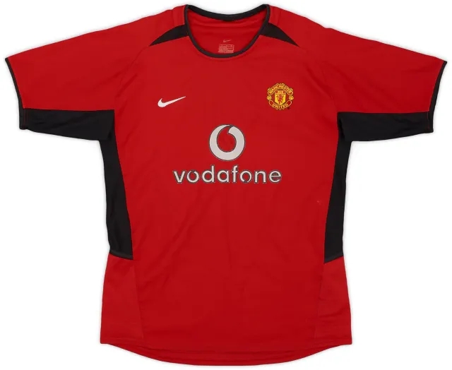 Nike 2002-04 Manchester United Home Shirt Scholes #18 - 8/10 - (M)