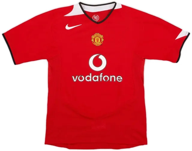 Nike 2004-06 Manchester United Home Shirt - 8/10 - (M.Boys)