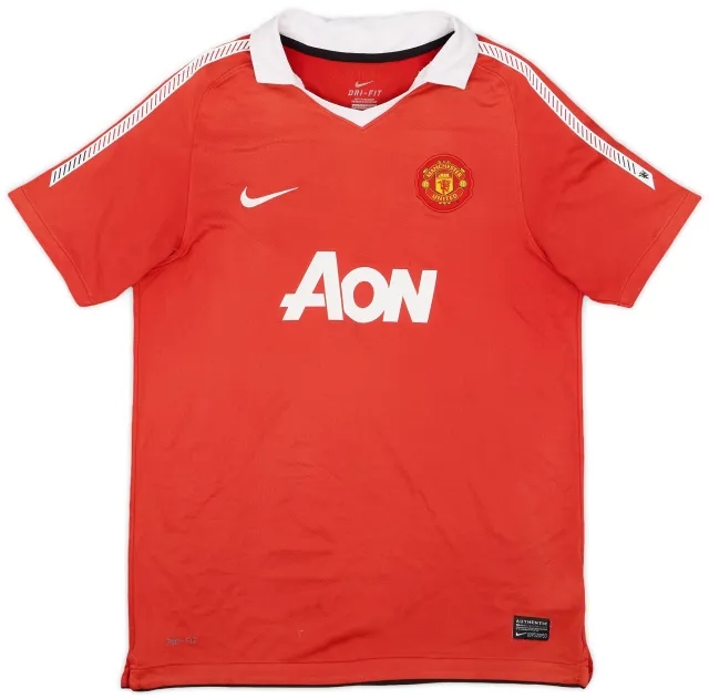 Nike 2010-11 Manchester United Home Shirt - 7/10 - (XL.Boys)