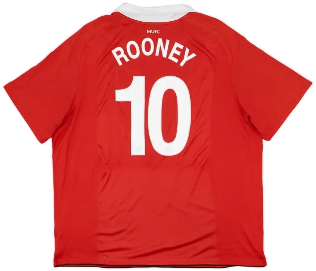 Nike 2010-11 Manchester United Home Shirt Rooney #10 - 7/10 - (3XL)