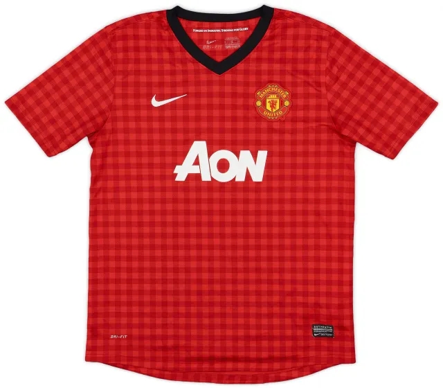 Nike 2012-13 Manchester United Home Shirt - 7/10 - (XL.Boys)