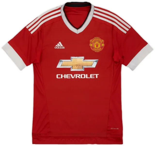 adidas 2015-16 Manchester United Home Shirt - 3/10 - (S)