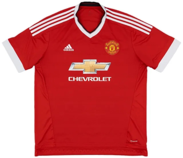 adidas 2015-16 Manchester United Home Shirt - 5/10 - (XL)