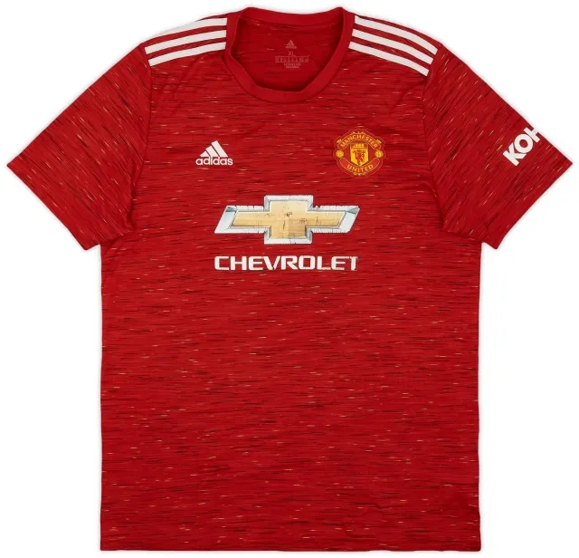adidas 2020-21 Manchester United Home Shirt - 4/10 - (XL)