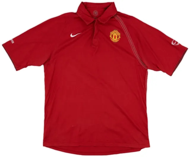 2004-05 Manchester United Nike Polo Shirt - 8/10 - (S)