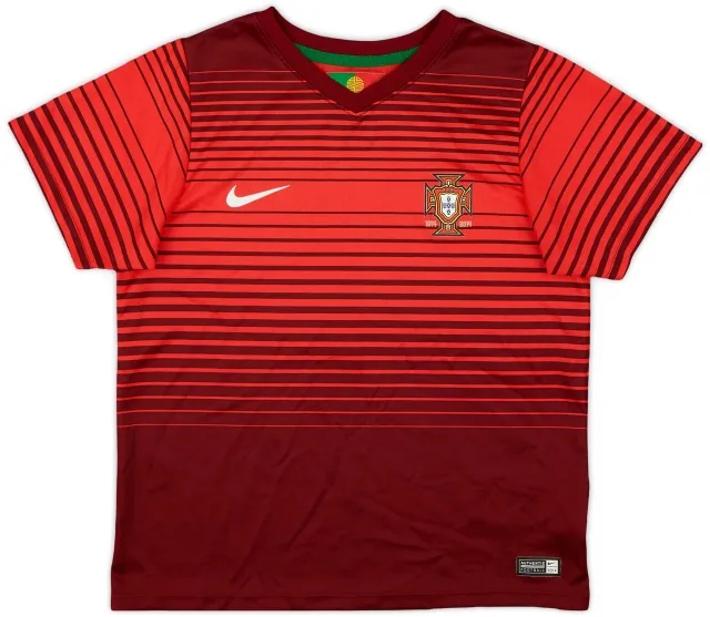 Nike 2014-15 Portugal Home Shirt - 8/10 - (7-8 Years)