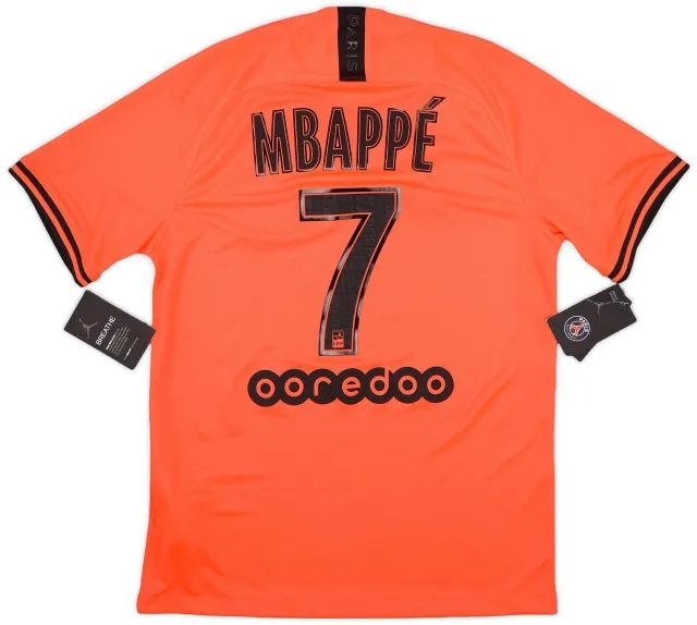 Nike 2019-20 Paris Saint-Germain Away Shirt Mbappe #7 (M)