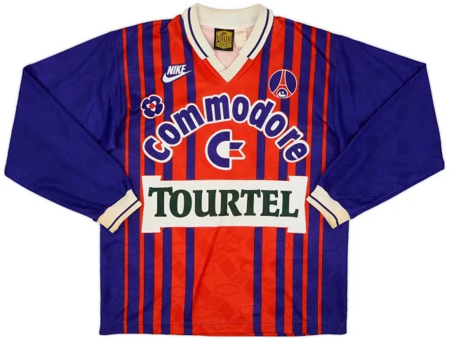 Nike 1993-94 Paris Saint-Germain Home L/S Shirt - 7/10 - (S/M)
