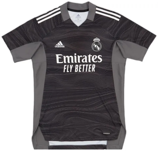 adidas 2021-22 Real Madrid GK S/S Shirt - 8/10 - (M)