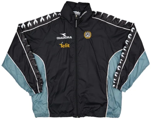 1999-00 Udinese Player Issue Diadora Hooded Rain Jacket - 7/10 - (XL)