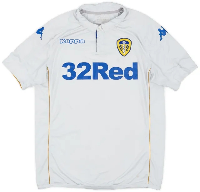 Kappa 2016-17 Leeds United Home Shirt - 4/10 - (L)