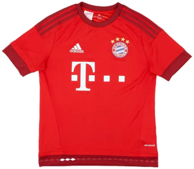 adidas 2015-16 Bayern Munich Home Shirt - 9/10 - (L.Boys)