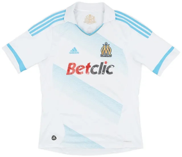 adidas 2011-12 Olympique Marseille Home Shirt - 5/10 - (L)