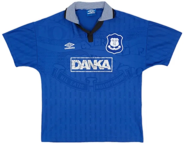 Umbro 1995-97 Everton Home Shirt Ferguson #9 - 6/10 - (L)