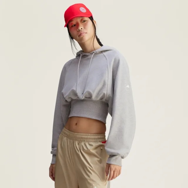 Sweatshirt Adidas By Stella Mccartney Cro-Packed Hoodie Medium Grey Heather L