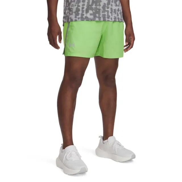 Men's  Under Armour  Launch 5 Shorts Cyber Green / Silica Green / Reflective XXL