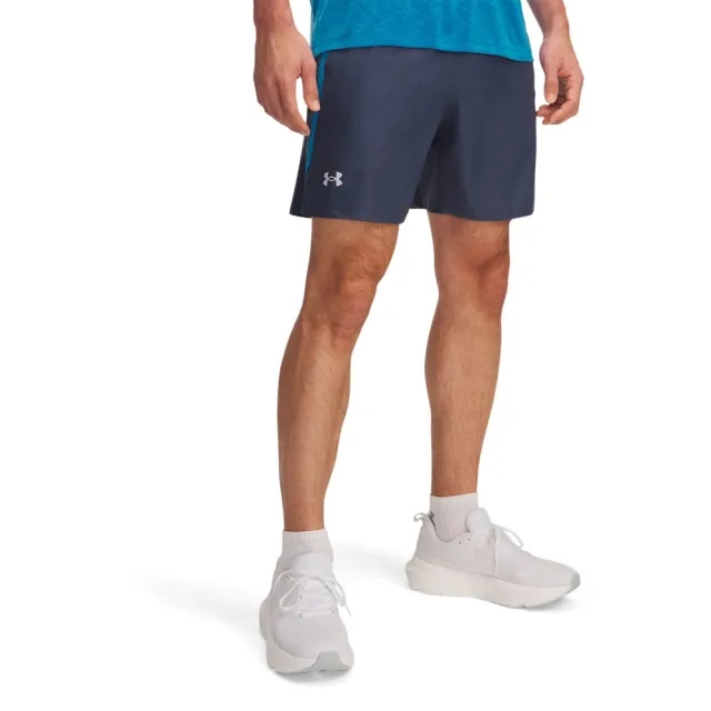 Men's  Under Armour  Launch 7 Shorts Downpour Gray / Ether Blue / Reflective XXL