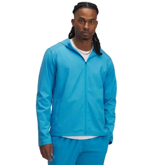 Under Armour  Launch Men's Hooded Jacket Ether Blue / Downpour Gray / Reflective XS