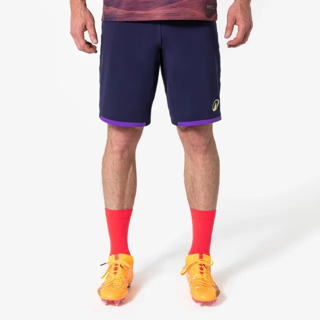 Kipsta Adult Football Shorts Viralto Ii - Wavy Black/Grey/Yellow
