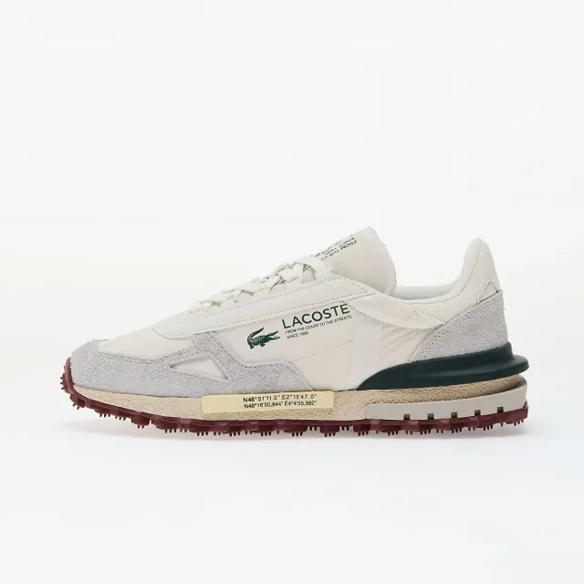 Lacoste Men's Elite Active Sneakers - Off White & Dark Green