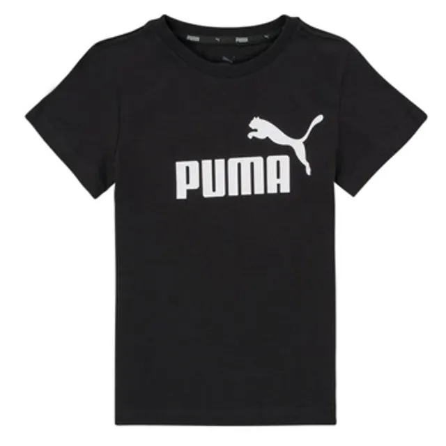 Puma  ESS NO1 LOGO TEE B  boys's Children's T shirt in Black