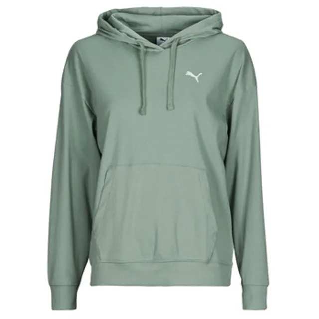 Puma  ESS ELEVATED RIB HOODIE  women's Sweatshirt in Green