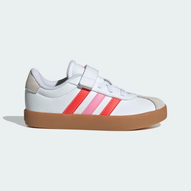 adidas  VL COURT 3.0 EL C  girls's Children's Shoes (Trainers) in White