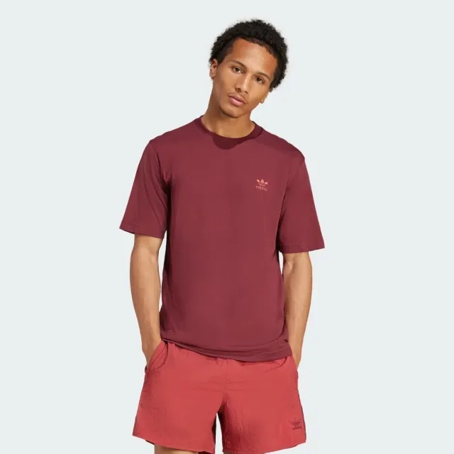 Adidas Originals Trefoil Essentials T-Shirt In Red