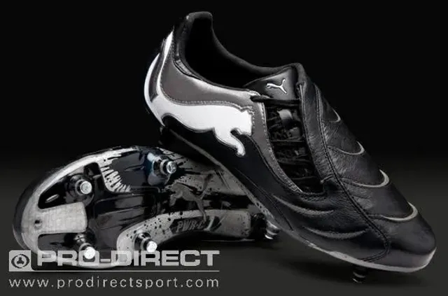 Puma PowerCat 1.10 SG Boots Blk Wht Silver