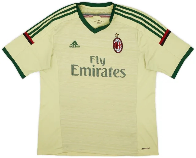 adidas 2014-15 AC Milan Third Shirt - 5/10 - (XL)