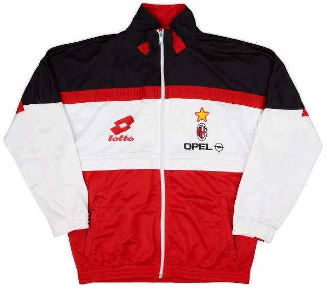 1994-95 AC Milan Lotto Track Jacket - 8/10 - (M)