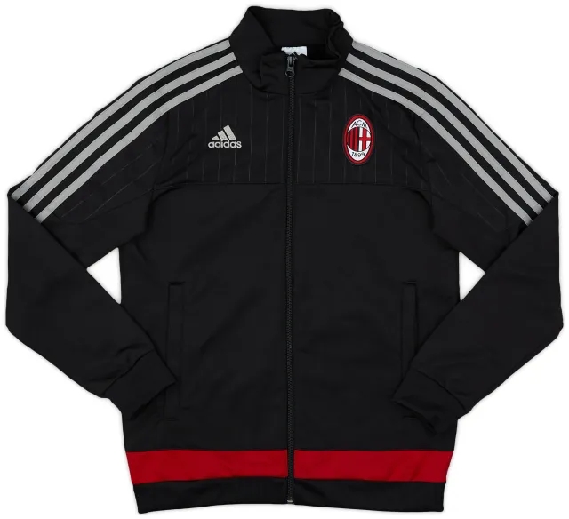 2015-16 AC Milan adidas Track Jacket - 9/10 - (M.Boys)