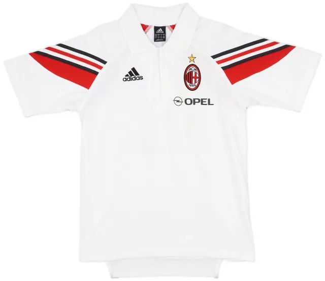 2003-04 AC Milan adidas 1/4 Zip Polo Shirt - 6/10 - (S)